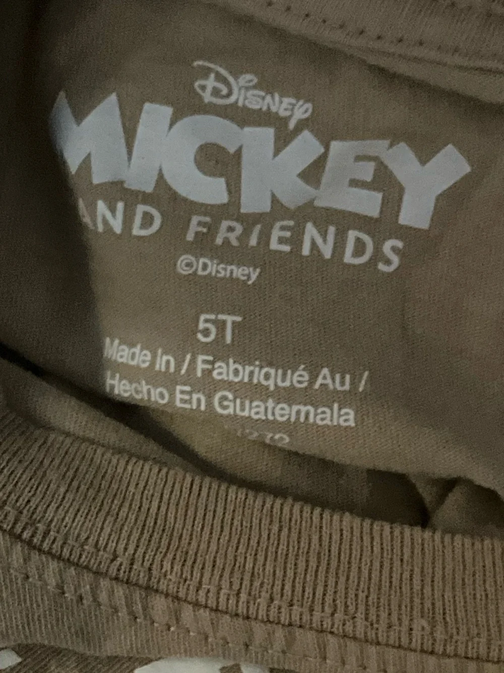 The Children’s Place Mickey & Friends Graphic Tee Boys Size 5T Disney Shirt